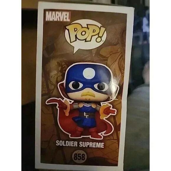 Funko Pop Soldier Supreme 858 Marvel Infinity Warps Amazon Glow In The Dark - Picture 4 of 7